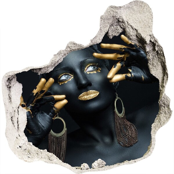 Fototapeta díra na zeď Zlaté tajemství v ruinách