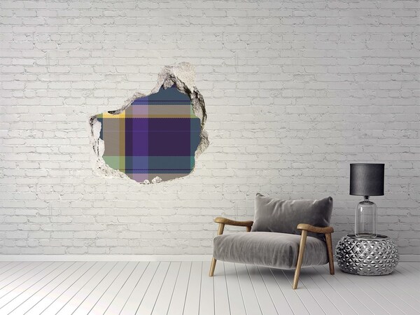 Díra 3D fototapeta nálepka Mříž textura