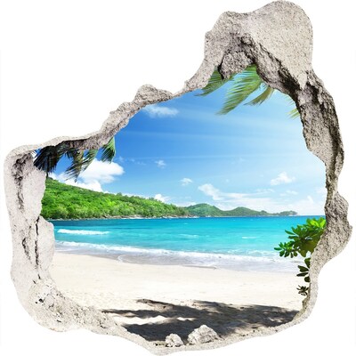 Nálepka fototapeta 3D na zeď Seychely pláž