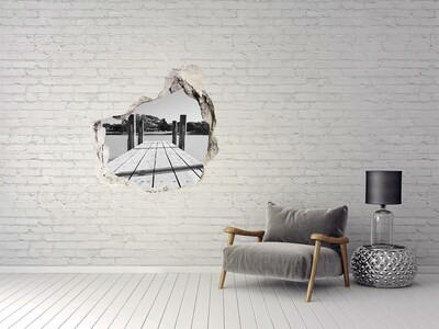 Fototapeta díra na zeď 3D Molo na jezeře