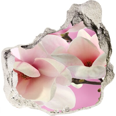 Samolepící díra nálepka Květinový sen za zdí