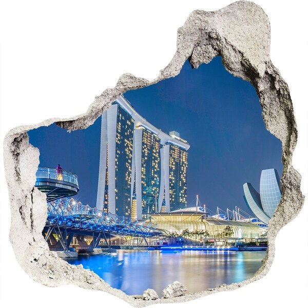Nálepka fototapeta 3D na zeď Moderní architektura v Singapuru