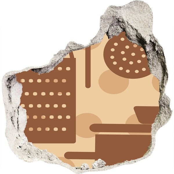 Samolepící nálepka Interiér s retro motivem