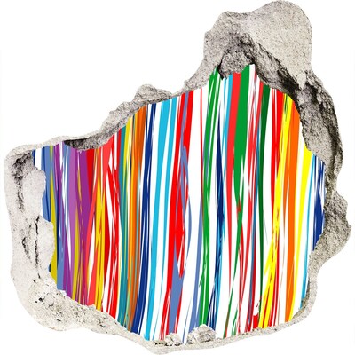 Díra 3D fototapeta nálepka Barevný záblesk kreativity