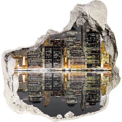 Nálepka fototapeta 3D výhled Pohled na město v noci