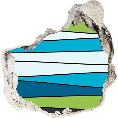 Díra 3D fototapeta nálepka Abstraktní interiér zdi