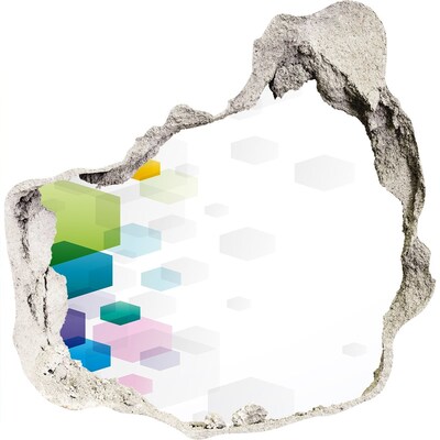 Díra 3D fototapeta nálepka Moderní abstrakce v betonu