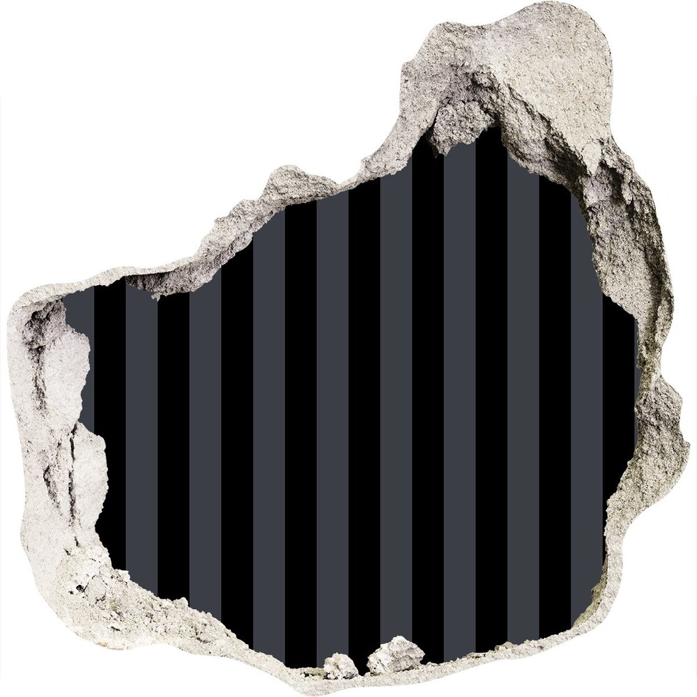 Díra 3D fototapeta nálepka Černošedé pásky