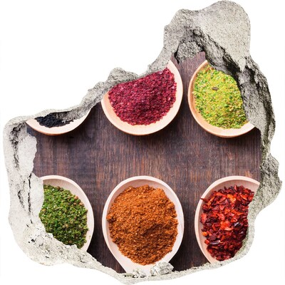 Nálepka díra na zeď Ráj koření