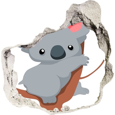 Díra 3D fototapeta nálepka Koala na stromě