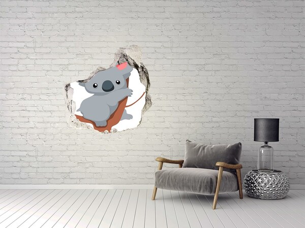 Díra 3D fototapeta nálepka Koala na stromě