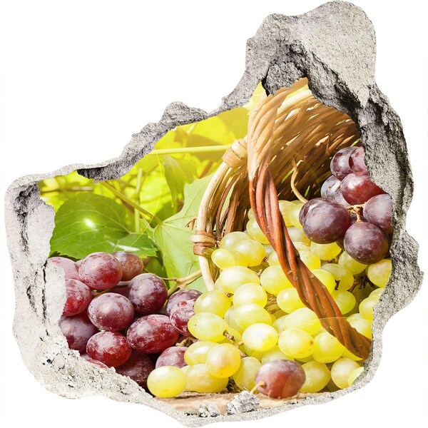 Nálepka 3D díra Ovoce v košíku