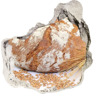 Nálepka 3D díra Díra ve zdi Semínkový chléb