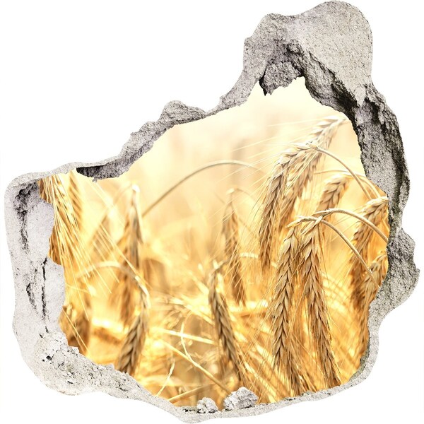 Samolepící díra na stěnu nálepka Zlatá pšeničná pole