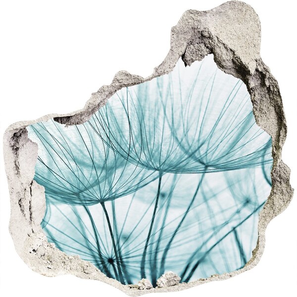 Samolepící díra nálepka Květinový sen za zdí