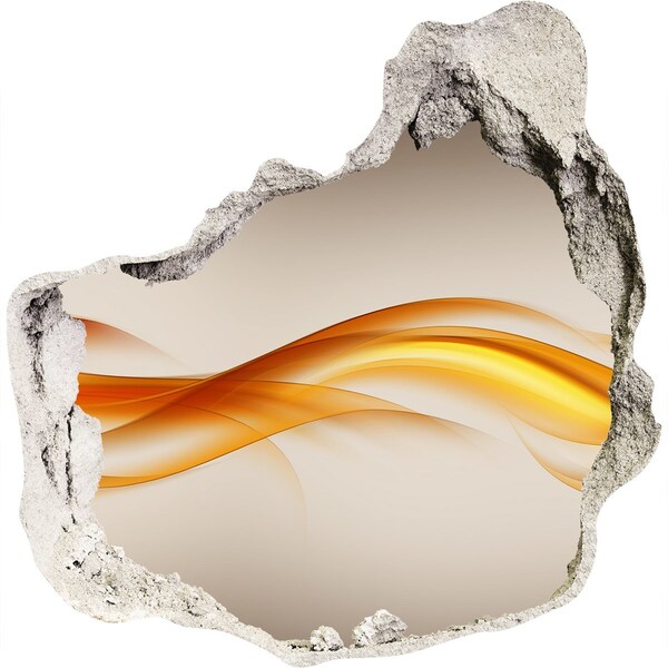 Díra 3D fototapeta nálepka Vlna barev v betonu