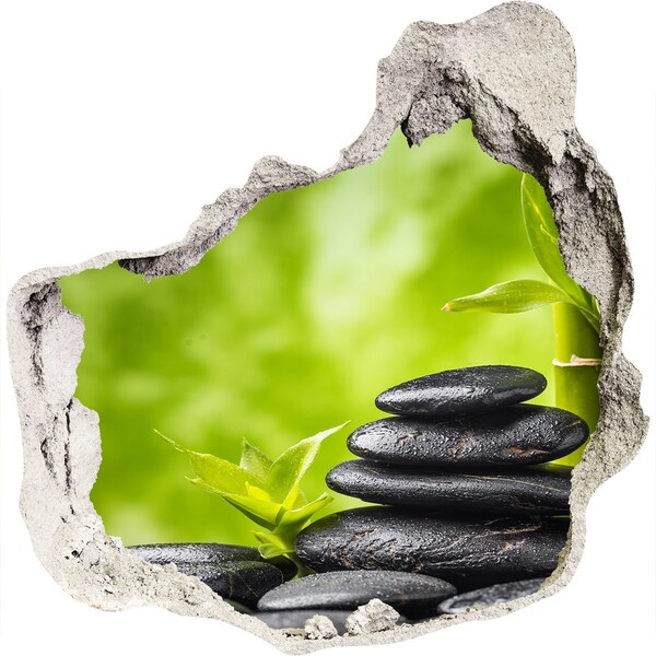 Samolepící díra nálepka Oáza klidu s kameny