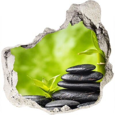 Samolepící díra nálepka Oáza klidu s kameny