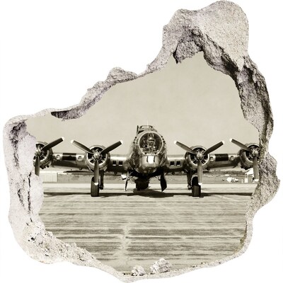 Foto fotografie díra na zeď Starý bombardér