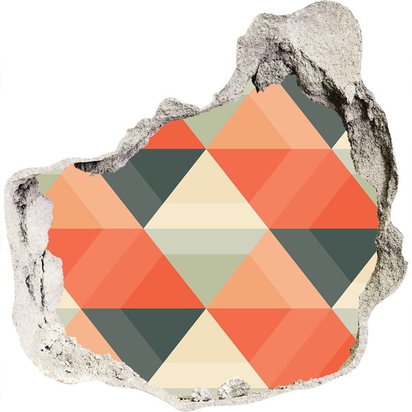 Fotoobraz díra na stěnu Geometrické vzory v díře