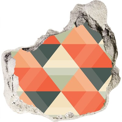 Fotoobraz díra na stěnu Geometrické vzory v díře