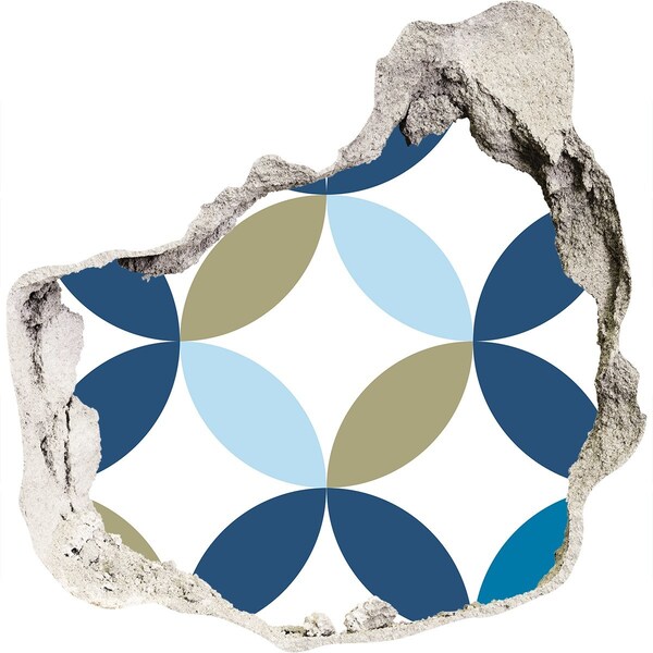 Fotoobraz díra na stěnu Moderní vzor na pozadí zdi