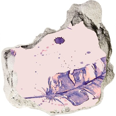 Fotoobraz díra na stěnu nálepka Tropický ráj za zdí