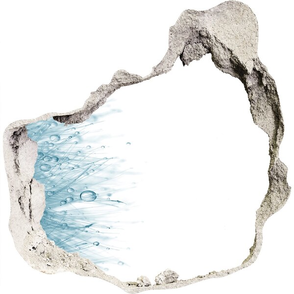 Samolepící díra nálepka Voda v díře ve zdi