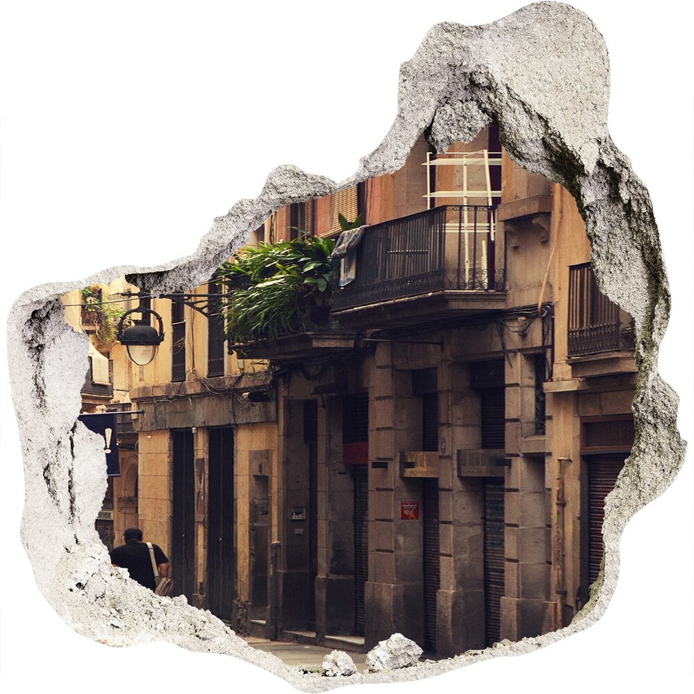 Fototapeta díra na zeď 3D Ulice Barcelony