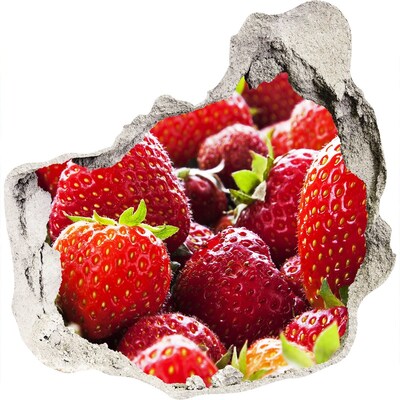 Nálepka 3D díra beton Jahodové pole