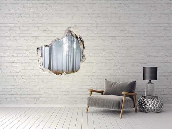 Nálepka fototapeta 3D výhled Mlžný les