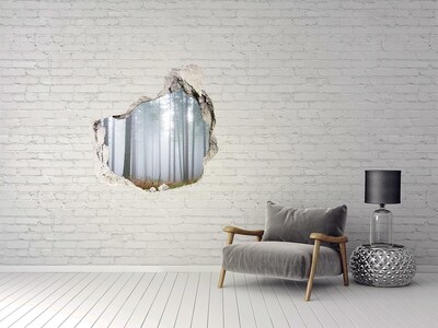 Nálepka fototapeta 3D výhled Mlžný les