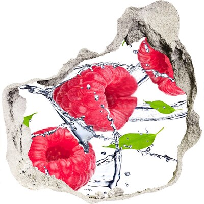 Nálepka díra na zeď beton Malinový vodopád