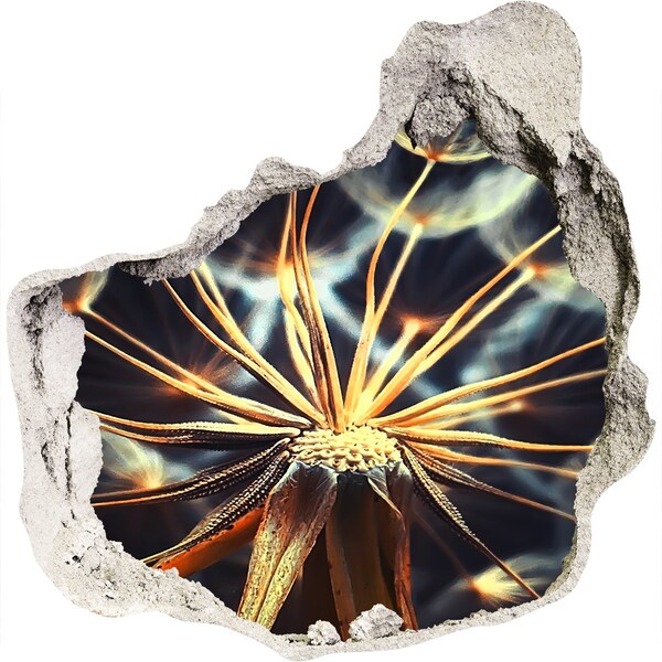 Samolepící díra nálepka Květina z ohně