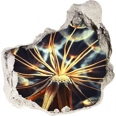 Samolepící díra nálepka Květina z ohně