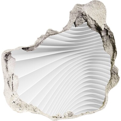 Díra 3D fototapeta nálepka Rozbitá zeď se zrcadlovým efektem