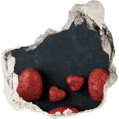 Fototapeta díra na zeď Srdce v troskách