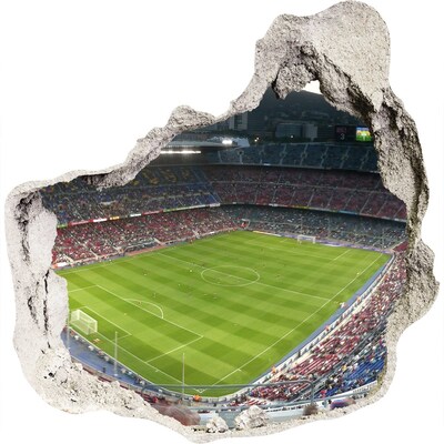 Samolepící díra na stěnu Barcelona stadion