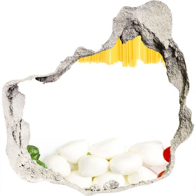 Samolepící nálepka beton Italská hostina v díře ve zdi