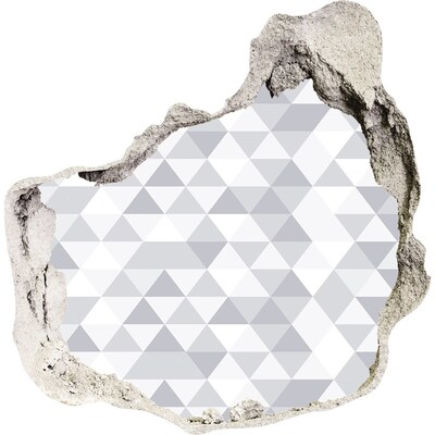 Fotoobraz díra na stěnu Geometrický otvor ve zdi