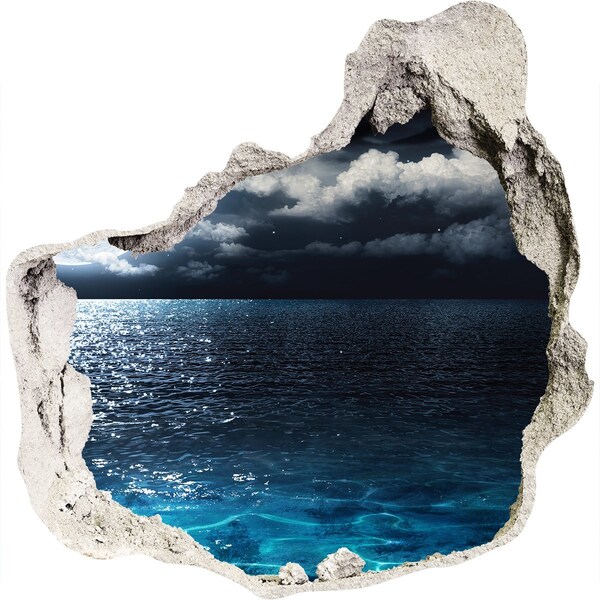 Foto fotografie díra na zeď Noční pohled na moře