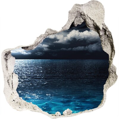 Foto fotografie díra na zeď Noční pohled na moře