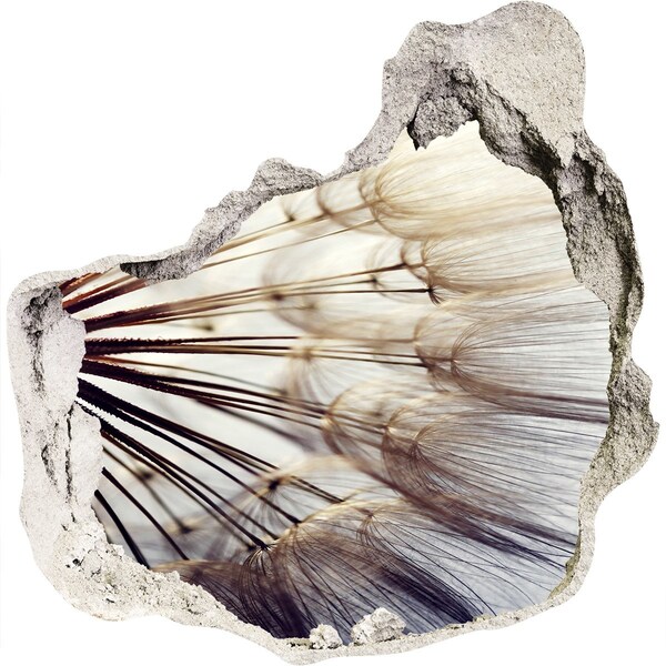 Samolepící díra nálepka Květinový sen v betonu