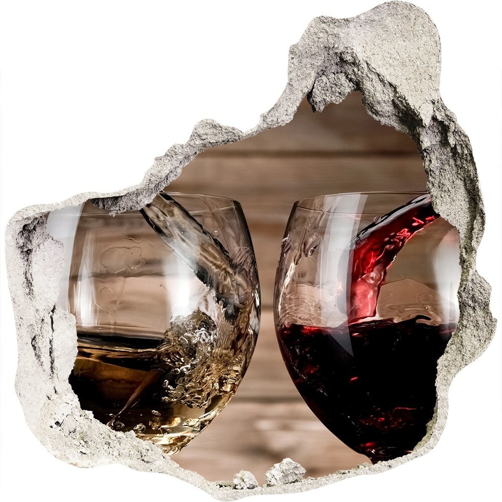 Samolepící nálepka Dvě skleničky vína