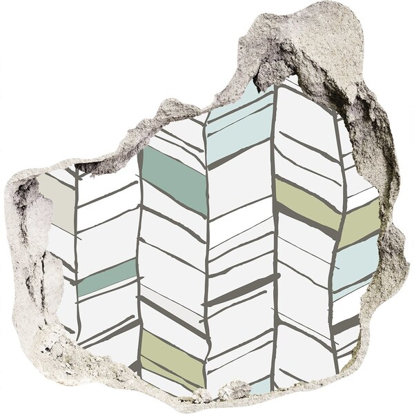 Fotoobraz díra na stěnu nálepka Interiér ve skandinávském stylu