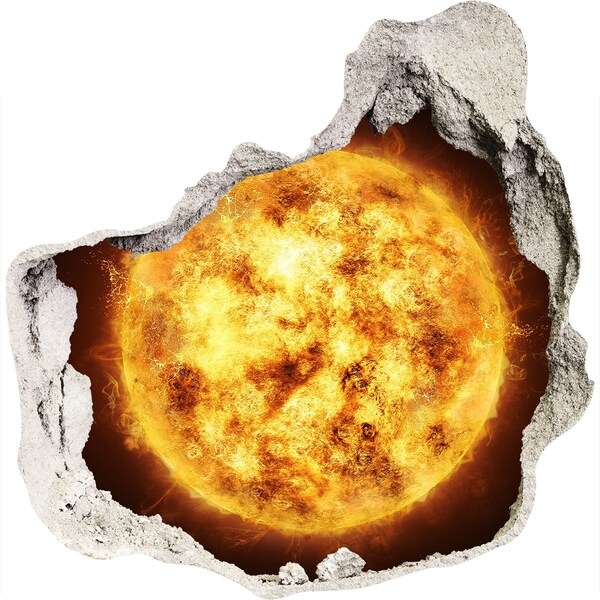 Foto fotografie díra na zeď Solární exploze