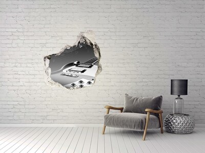 Fotoobraz díra na stěnu Hudební díra ve zdi