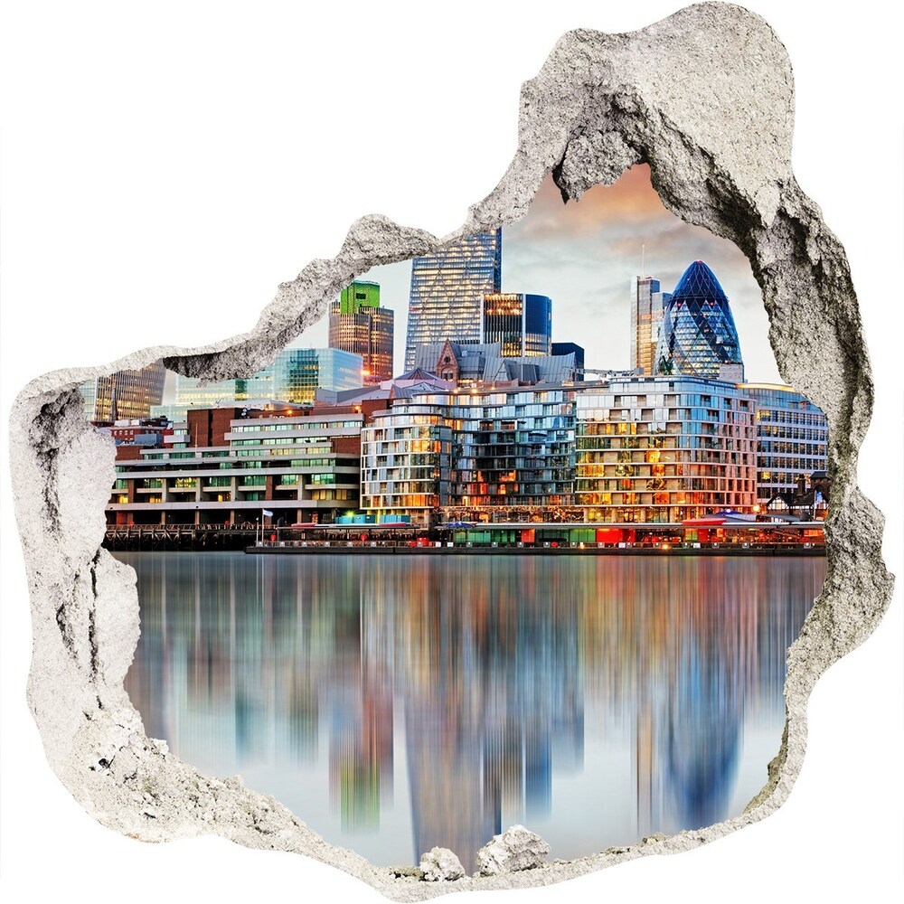 Fototapeta díra na zeď 3D Panorama Londýn