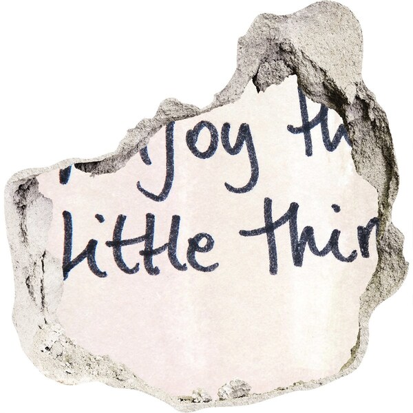 Fototapeta díra na zeď Poškozená zeď s nápisem