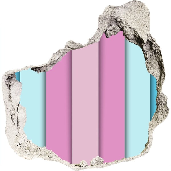 Díra 3D fototapeta nálepka Barevná zeď v troskách